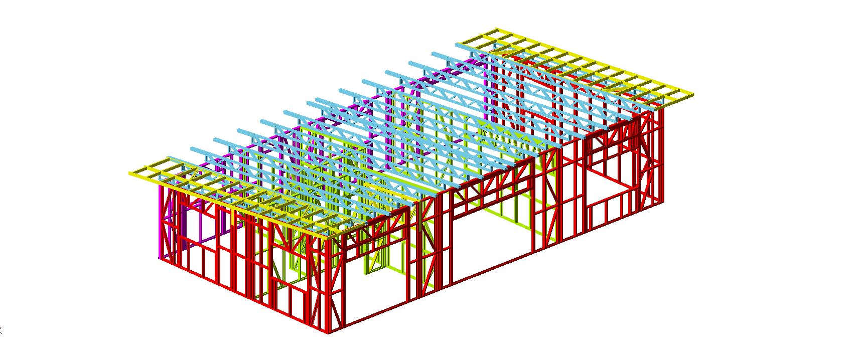 Digital frame model in framing software